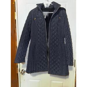 St. John's Bay Womens Removable Hood Packable Lightweight Puffer Jacket  L